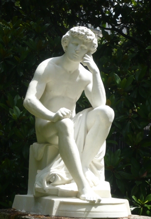 marble statue of man
