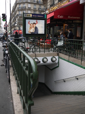 modern metro entrance