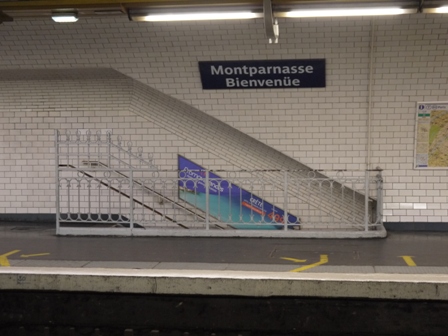 Stairs onto platform