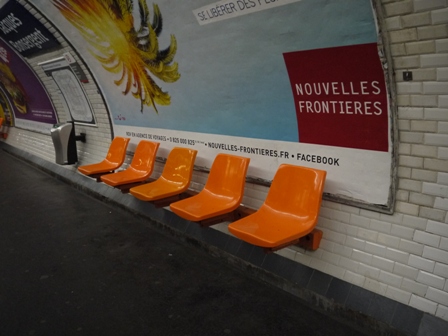 orange seats