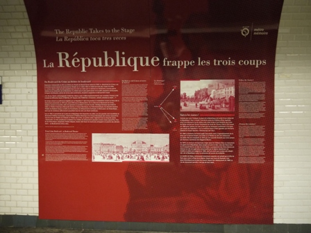 large display explaining the French republic
