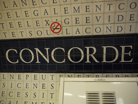 Stencilled name Concorde