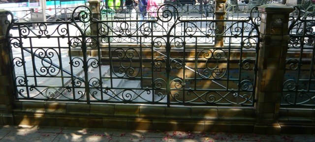 ironworks at entrance