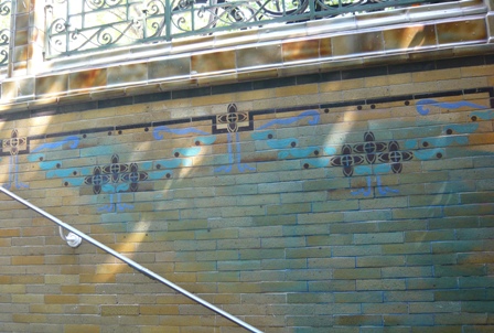 Stencilled pattern