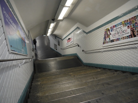 stairs towards platform