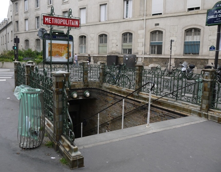 entrance to metro station