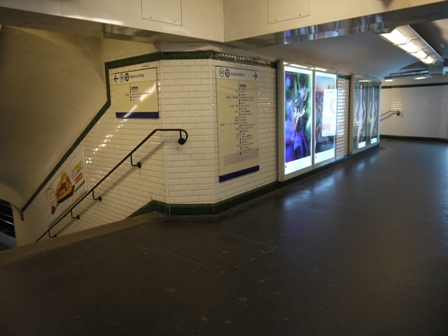 corridor to platforms