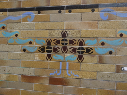 walls of the entrance