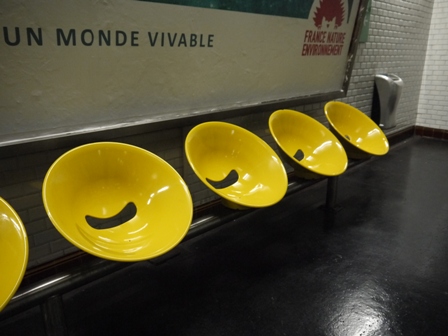 yellow smiley seats