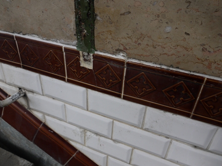 Tiles at entrance