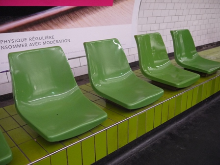 green seats