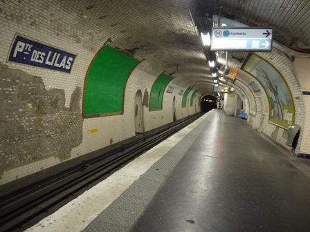 platform direction Mairie des Lilas