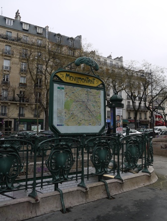 art nouveau  station sign