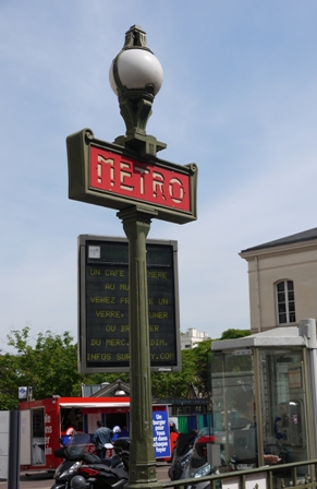 Post outside entrance