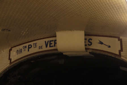 sign over tunnel